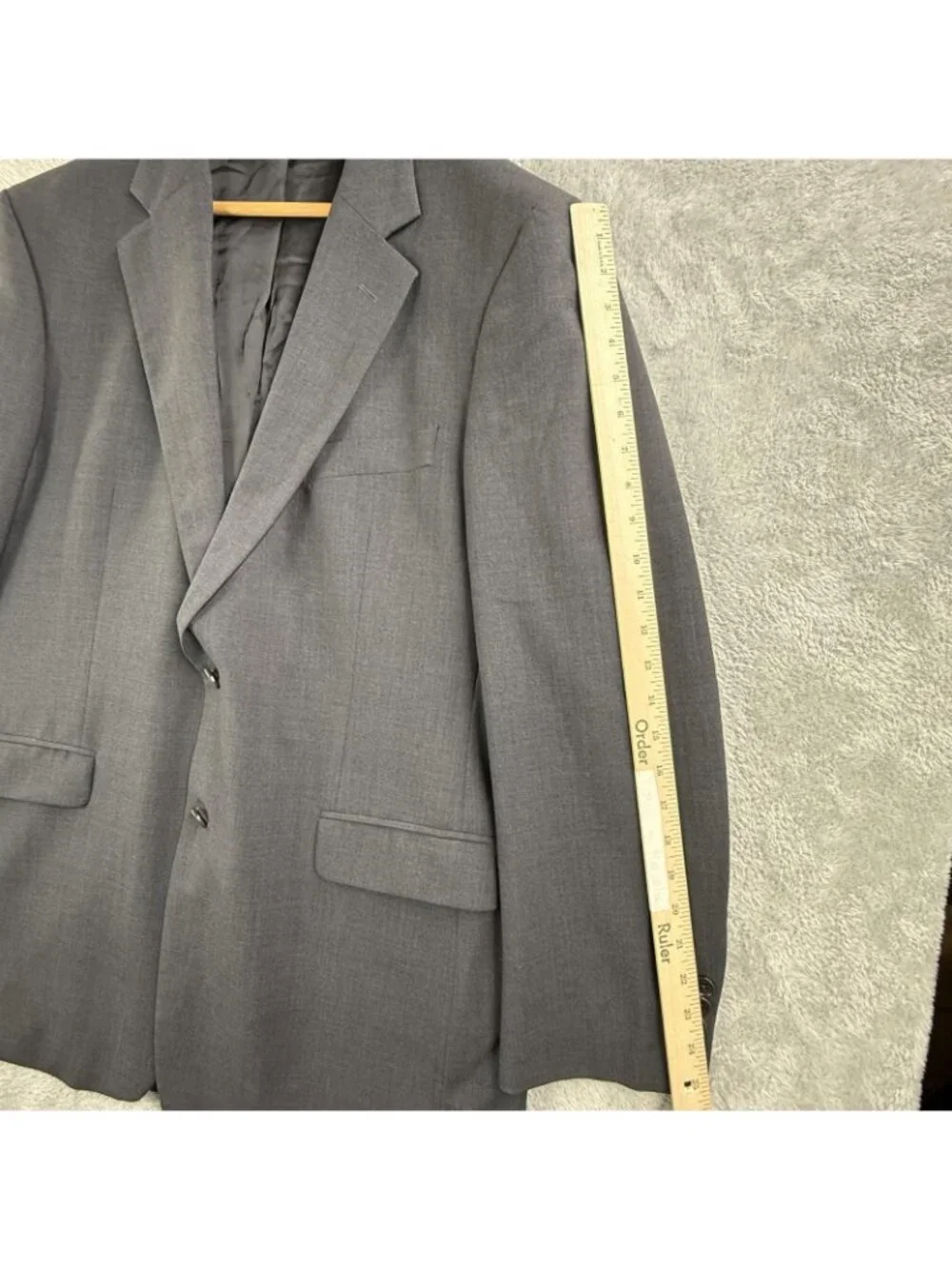 Brooks Brothers Suit Jacket Mens 43L Gray 346 Stretch Wool Sport Coat 2 Button